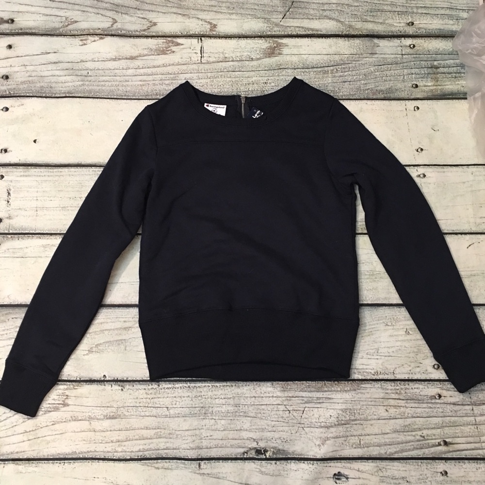 Champion blue crop sweater